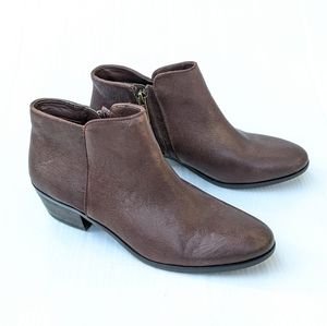 SAM EDELMAN Petty brown leather ankle boots